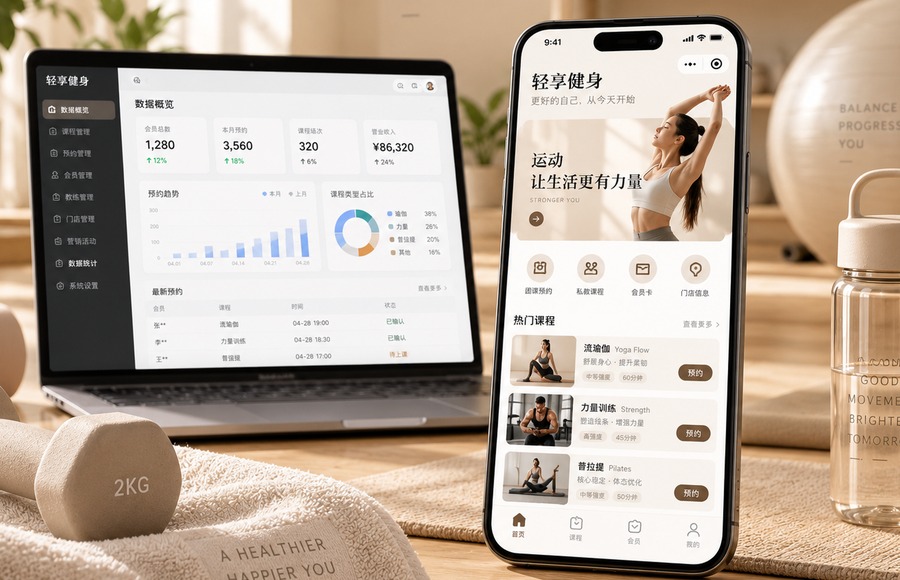 预约会员小程序视觉示意